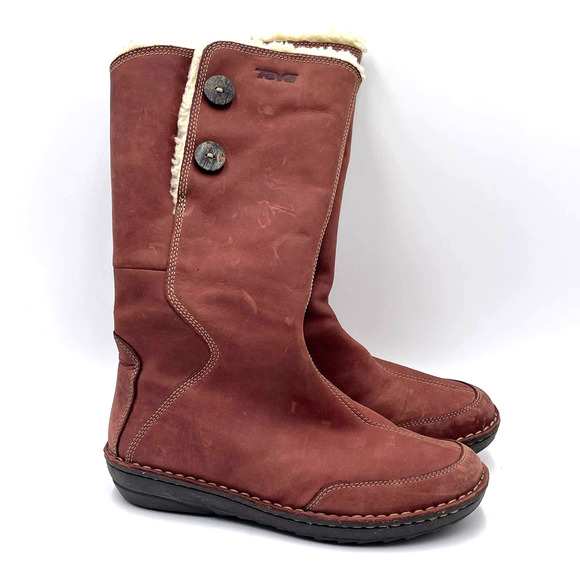 Women's Teva Tonalea Leather Boots Size 6 - Picture 7 of 7